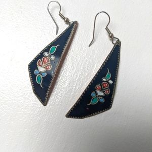 Metal Flower Earrings